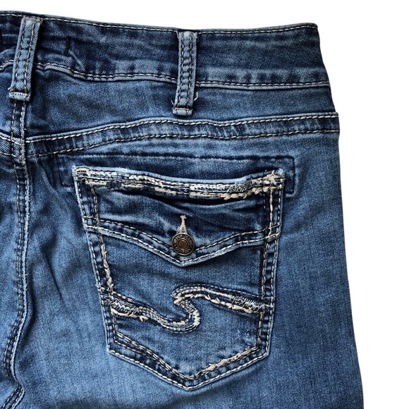 Silver Jeans Avery Slim Boot Size 32  Medium Wash - Picture 12 of 15